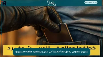 سائح سعودي يلاحق لصاً محترفاً في لندن ويستعيد هاتفه المسروق!